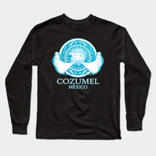 Manta Rays Cozumel Mexico Diving Long Sleeve T-Shirt